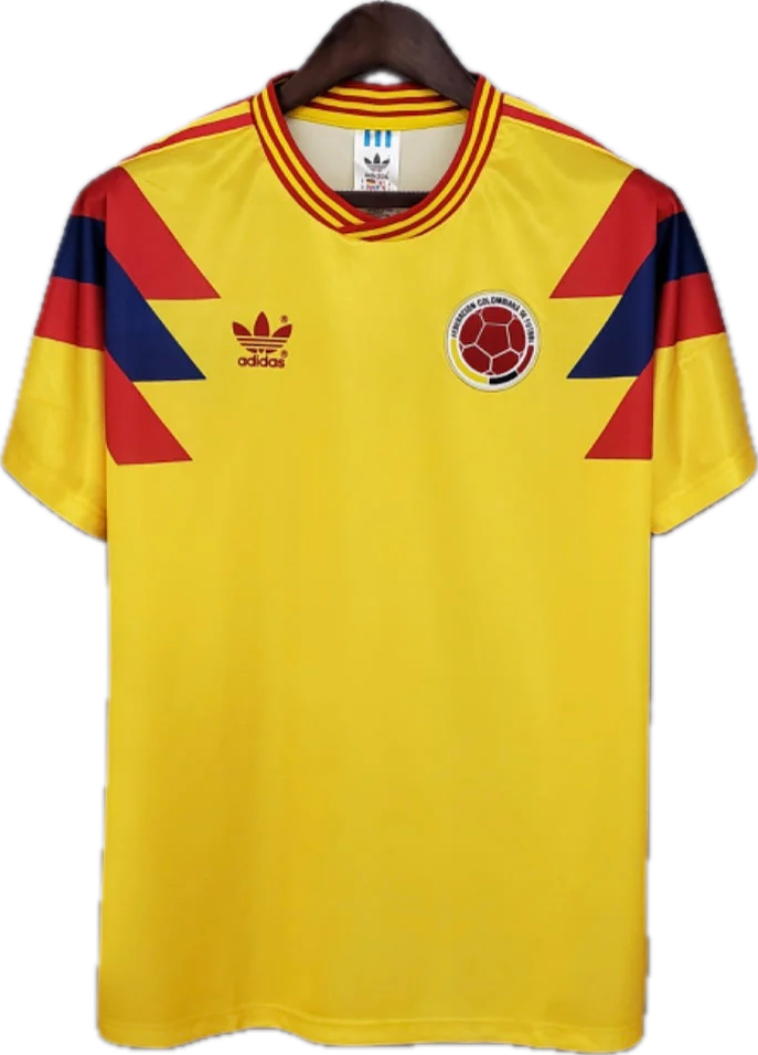 Carlos Valderrama 1990 World Cup Colombia Home Jersey