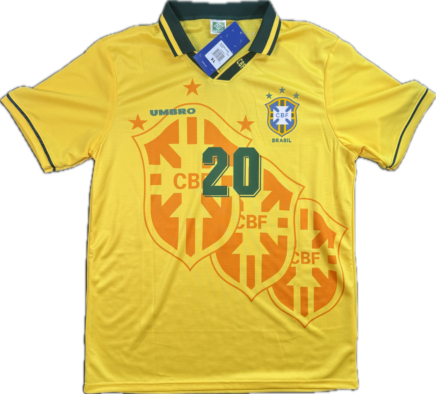 Retro Ronaldo 1993/1994 Brazil Home Jersey (#20)