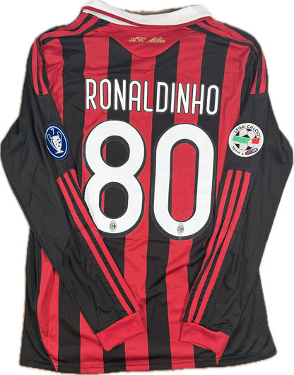 Ronaldinho 2009/2010 AC Milan Home Jersey