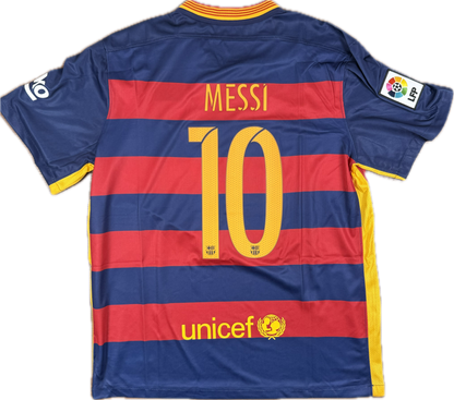 Lionel Messi Barcelona 2015/2016 Home Jersey