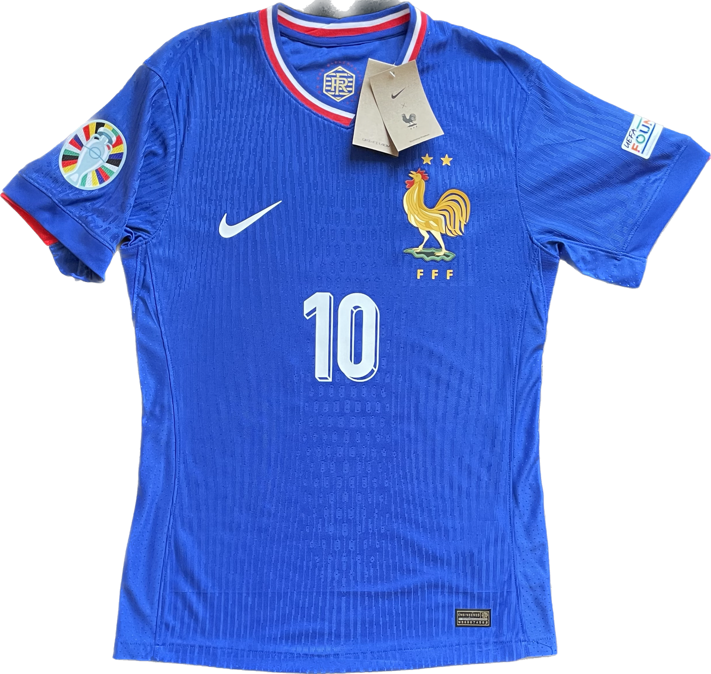 Camiseta Kylian Mbappé 2024 UEFA Euro Francia Local (Número 10)