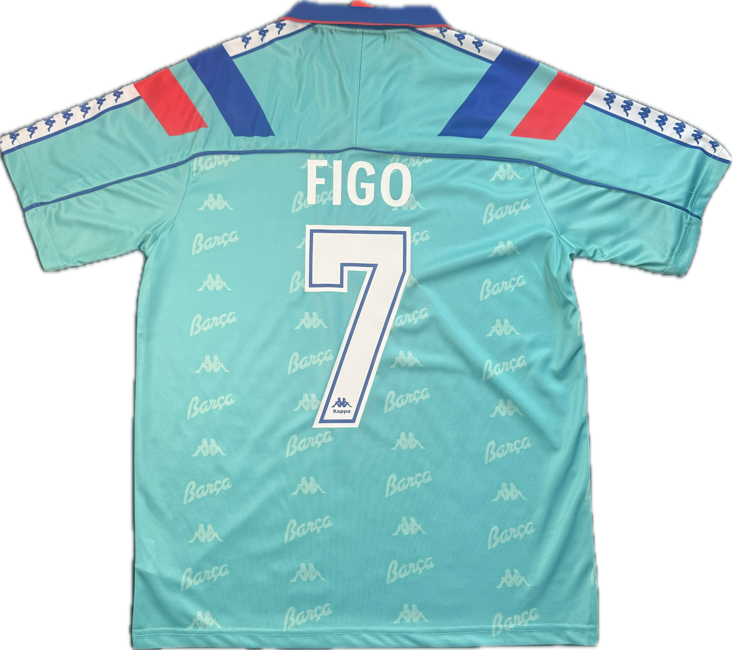 Retro Luís Figo 1992/1993 Camiseta de visitante del Barcelona (#7)