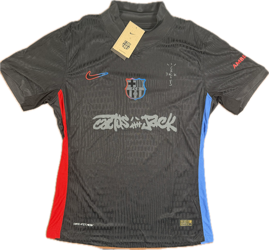 Travis Scott Black Barcelona Jersey