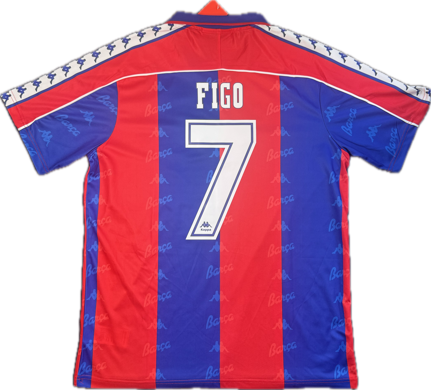 Camiseta retro de local del Barcelona de Luís Figo 1992/1993 (#7)