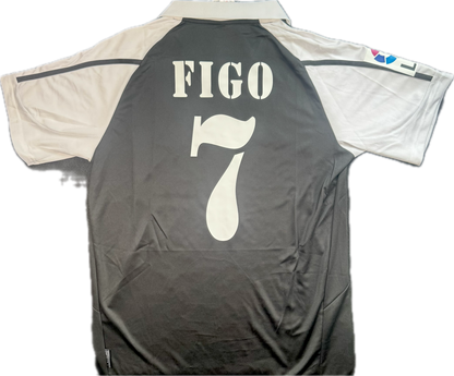 Retro Luís Figo 2001/2002 Real Madrid Adidas camiseta de visitante (#7)