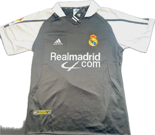 Retro Luís Figo 2001/2002 Real Madrid Adidas camiseta de visitante (#7)