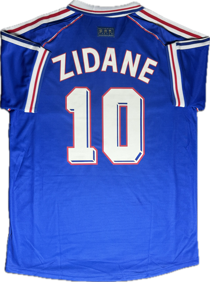 Camiseta retro local de Francia de Zinedine Zidane de 1998
