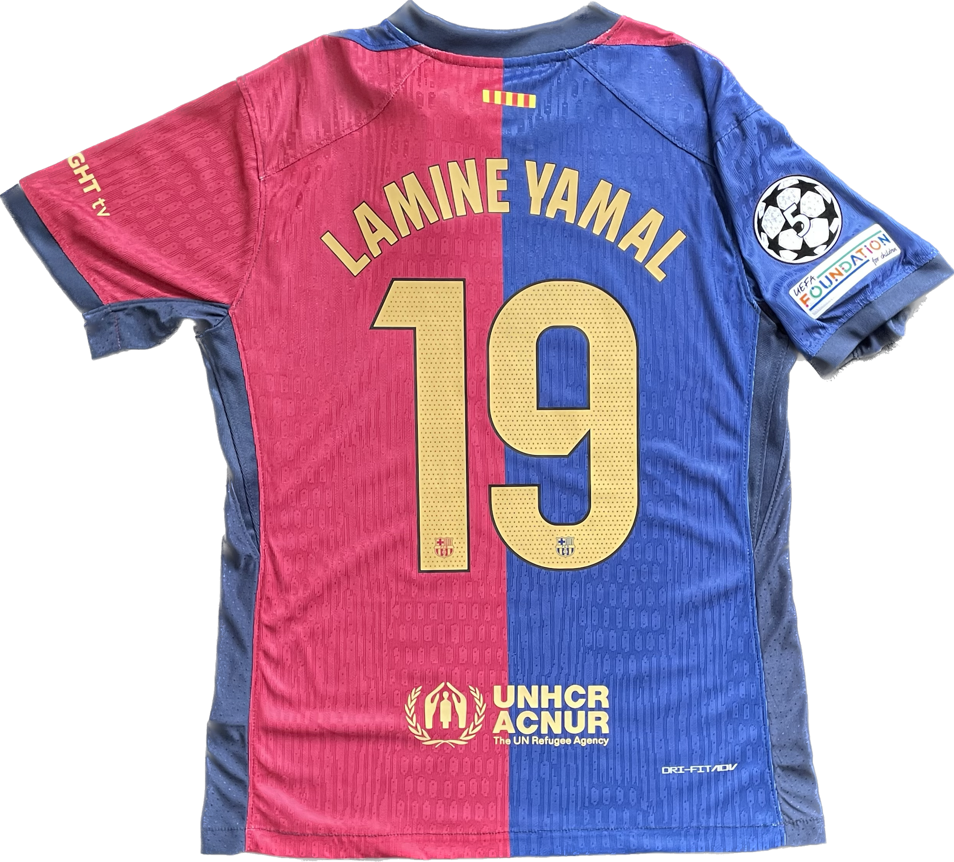 Lamine Yamal 2024/2025 FC Barcelona Home Jersey (#19) – Legacy Lamine Yamal 2024/2025 FC Barcelona Home Jersey (#19) – Legacy