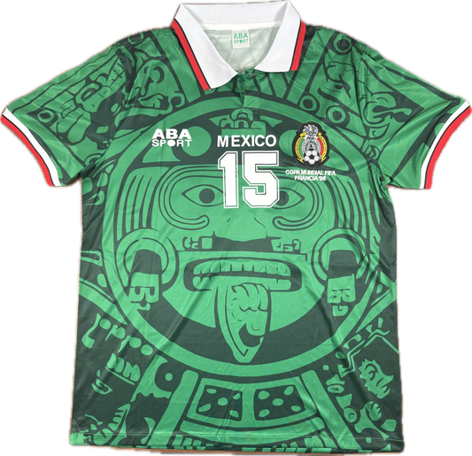 Luis Hernández Mexico 1998 World Cup Home Jersey