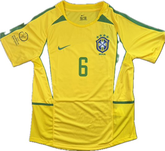 Camiseta retro local de Brasil de Roberto Carlos 2002 (#6)