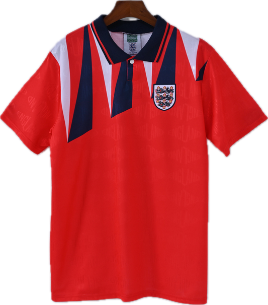 1992 England Red Away Jersey