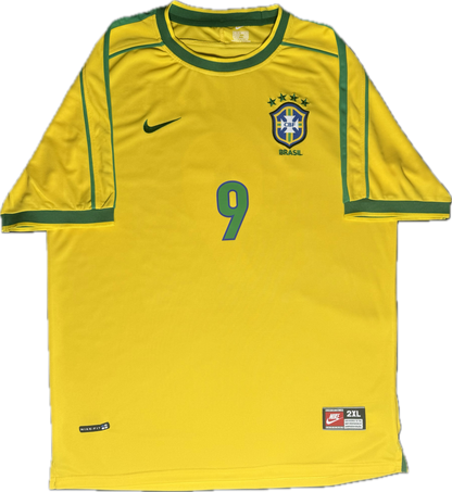 Camiseta retro Ronaldo Luís Nazário de Lima #9 Brasil