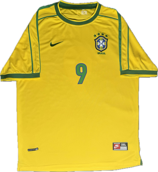 Camiseta retro Ronaldo Luís Nazário de Lima #9 Brasil