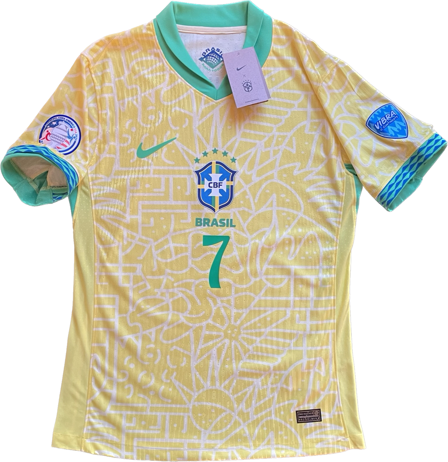 Camiseta Vinícius Júnior Copa América Brasil 2024