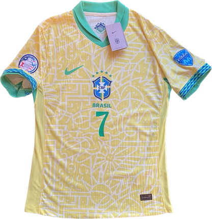 Camiseta Vinícius Júnior Copa América Brasil 2024