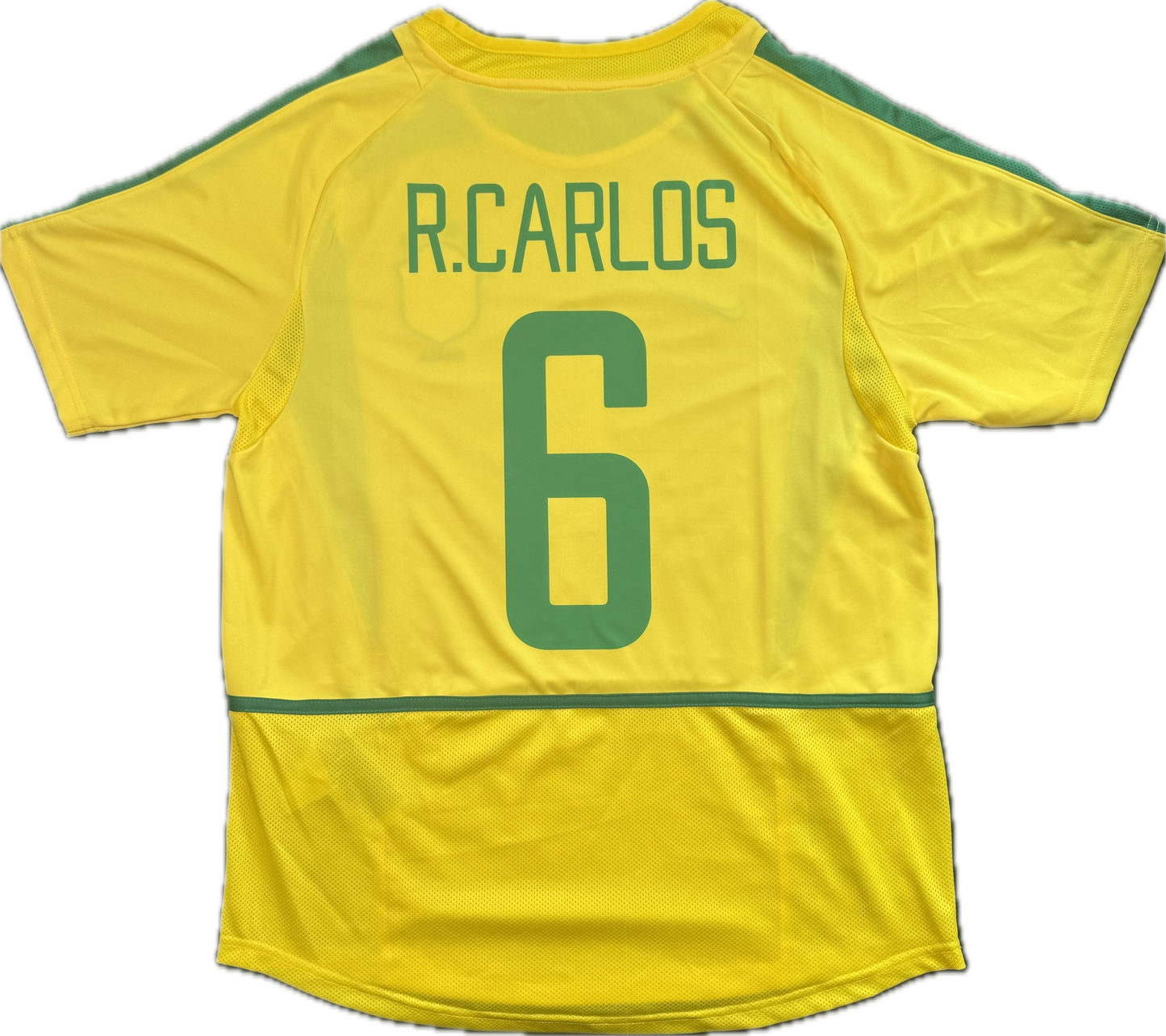 Camiseta retro local de Brasil de Roberto Carlos 2002 (#6)