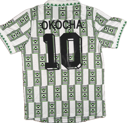 Jay-Jay Okocha Nigeria 1994 World Cup Home Jersey