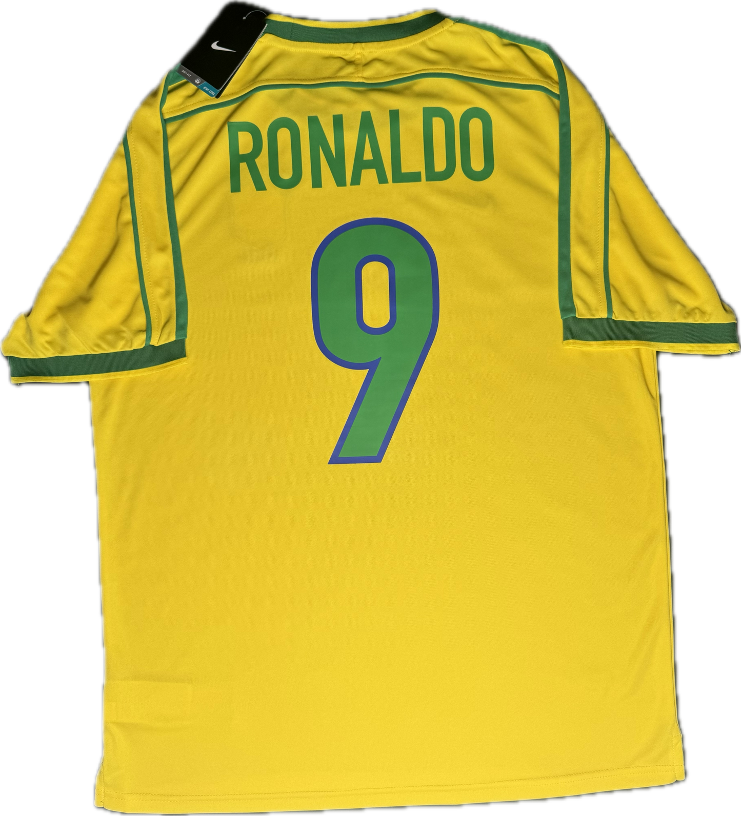 Camiseta retro Ronaldo Luís Nazário de Lima #9 Brasil