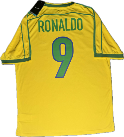 Camiseta retro Ronaldo Luís Nazário de Lima #9 Brasil