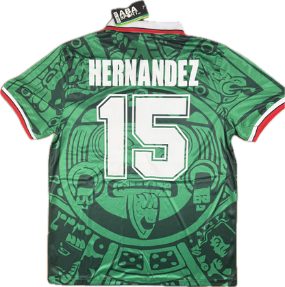 Luis Hernández Mexico 1998 World Cup Home Jersey