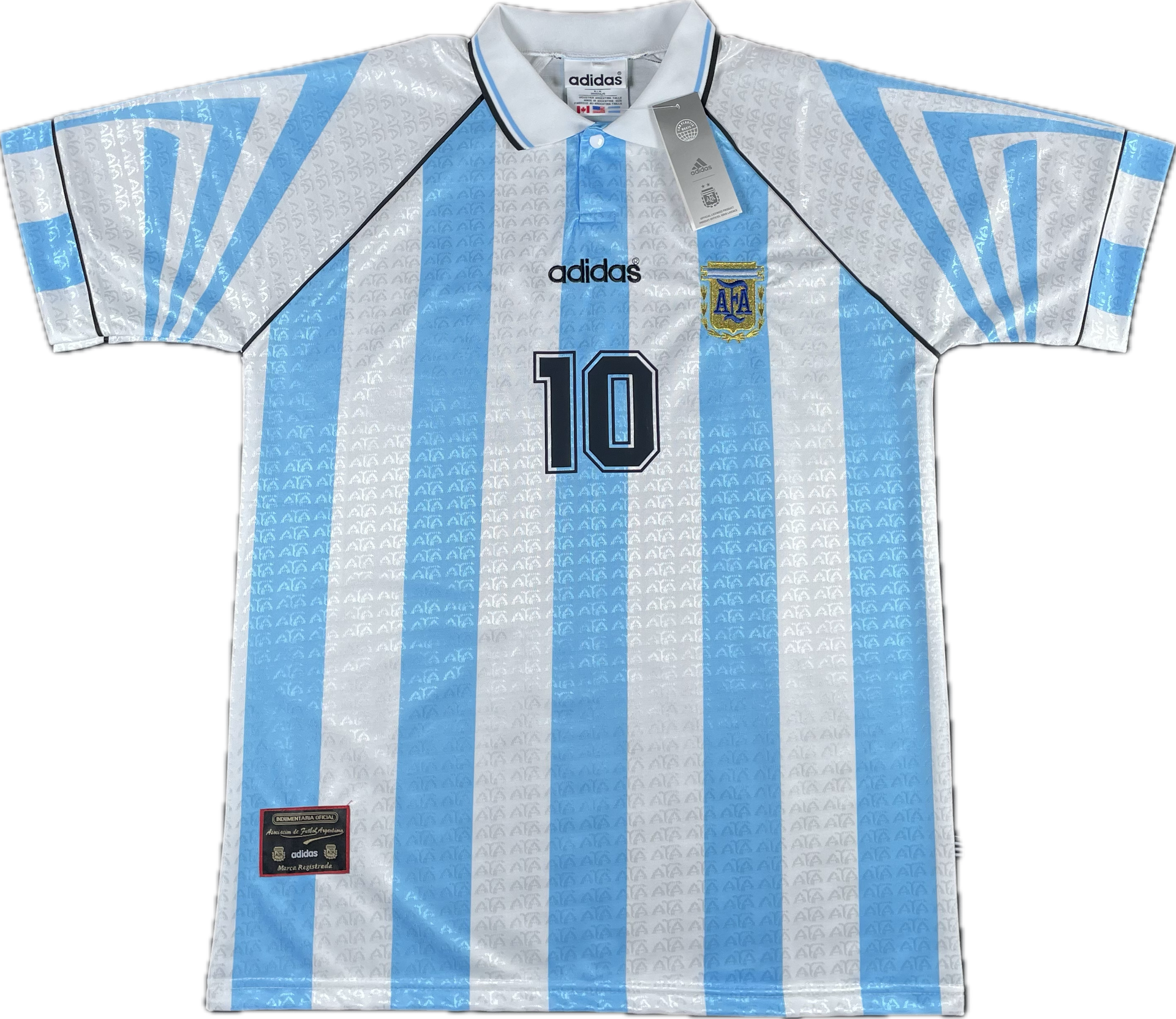 ウェア Argentina 10 Jersey FIFA World Cup M Retro Maradona #10 Argentina Jersey 1994 World Cup – Legacy Jersey