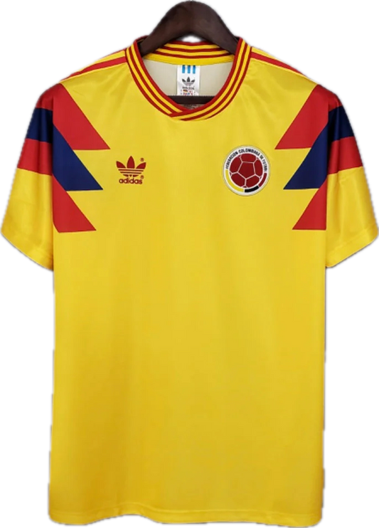 Carlos Valderrama 1990 World Cup Colombia Home Jersey