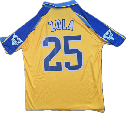 Retro Gianfranco Zola 1996-1997 Chelsea Auswärtstrikot (#25)