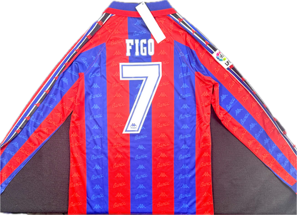 Camiseta retro de local del Barcelona de Luís Figo 1996/1997 (#7)