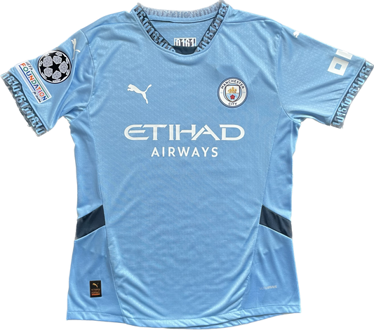 Camiseta de local del Manchester City de Erling Haaland 24/25