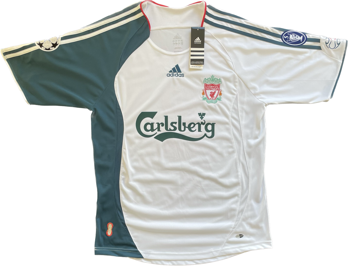 Retro Steven Gerrard #8 Liverpool 2006 Adidas Auswärtstrikot (Champions League)