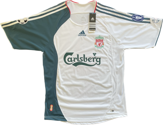 Retro Steven Gerrard #8 Liverpool 2006 Adidas Auswärtstrikot (Champions League)
