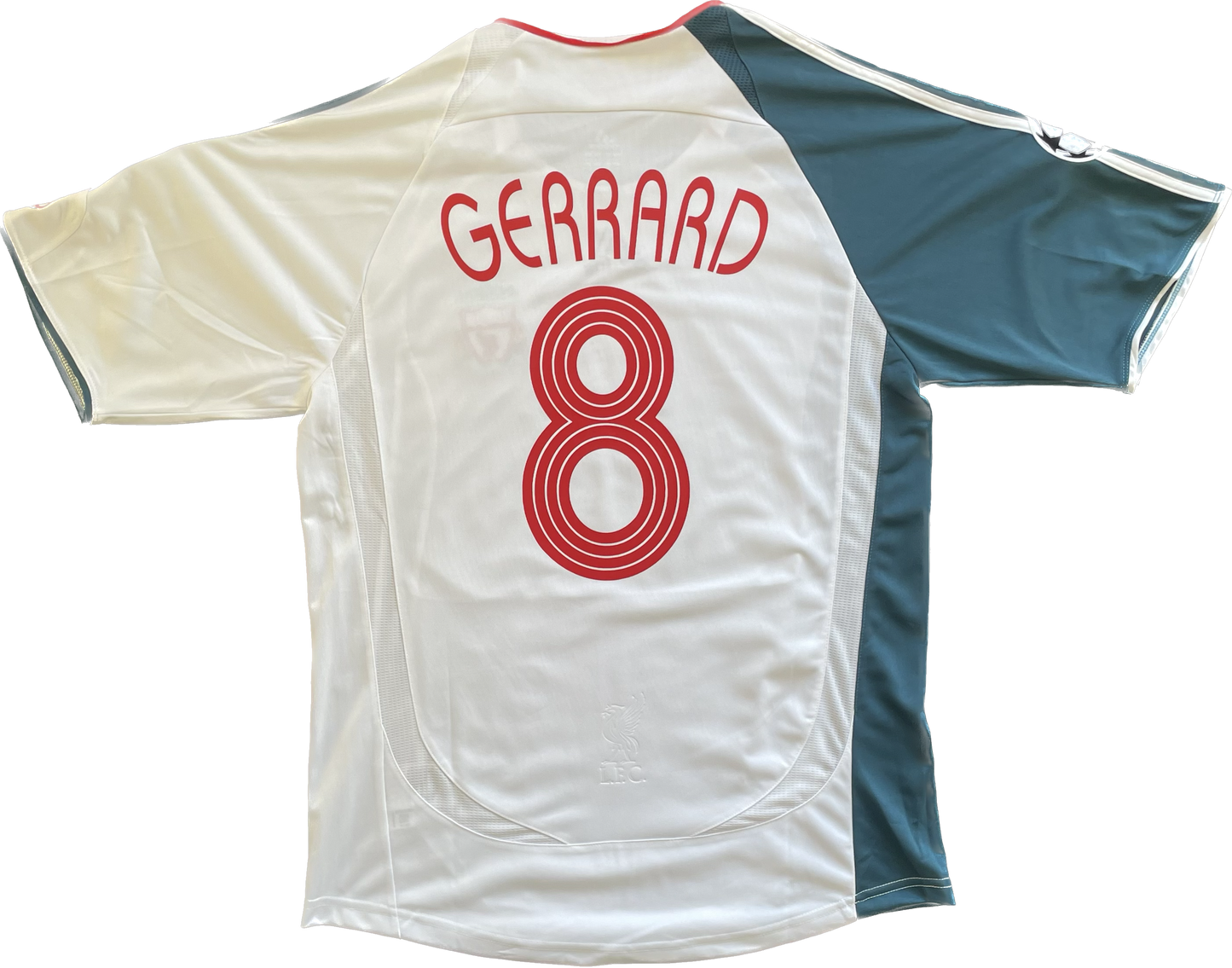 Retro Steven Gerrard #8 Liverpool 2006 Adidas Auswärtstrikot (Champions League)