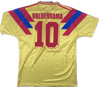 Carlos Valderrama 1990 World Cup Colombia Home Jersey