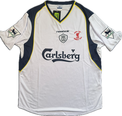 Retro Steven Gerrard 2001/2002 Liverpool Auswärtstrikot (#8)